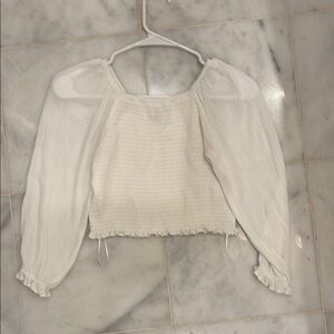 Girls Chelsea & Violet white top